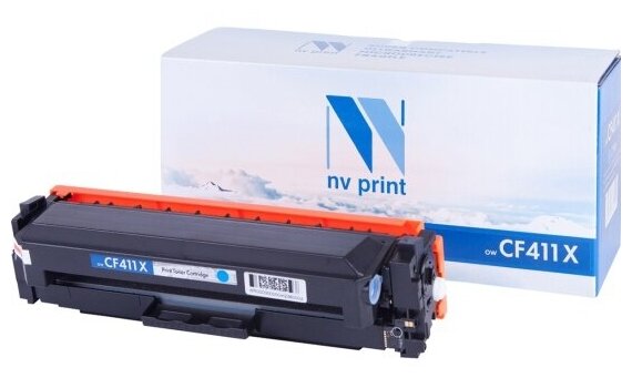 Тонер-картридж NV Print CF411X Cyan для Нewlett-Packard LaserJet Color Pro M377dw/M452nw/M452dn/M477fdn/M477fdw/M477fnw (5000k)