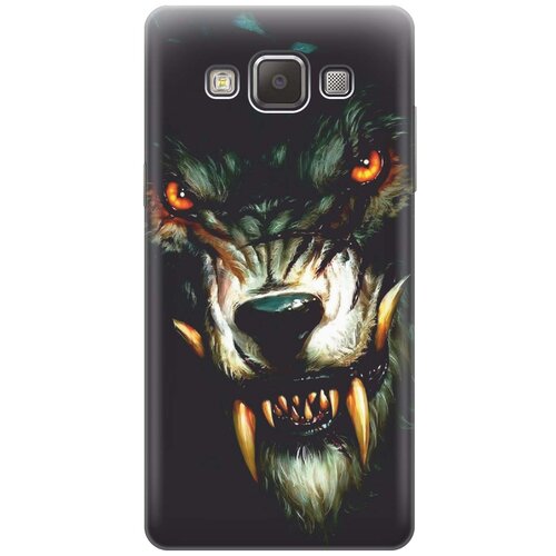 фото Cиликоновый чехол на samsung galaxy a5 / самсунг а5 с принтом "злой оборотень" gosso