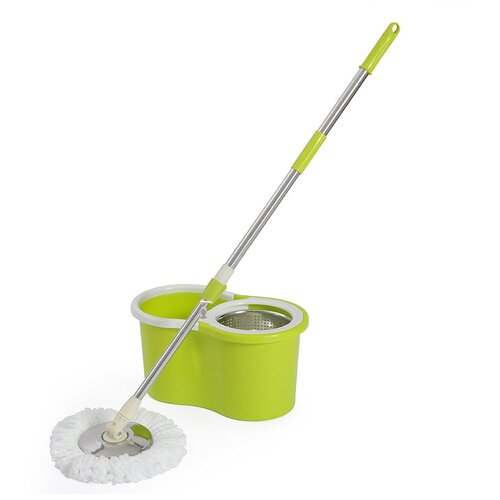 Швабра с ведром для уборки AVIK (ручка 145 см., дозатор для моющего средства, 3 насадки)