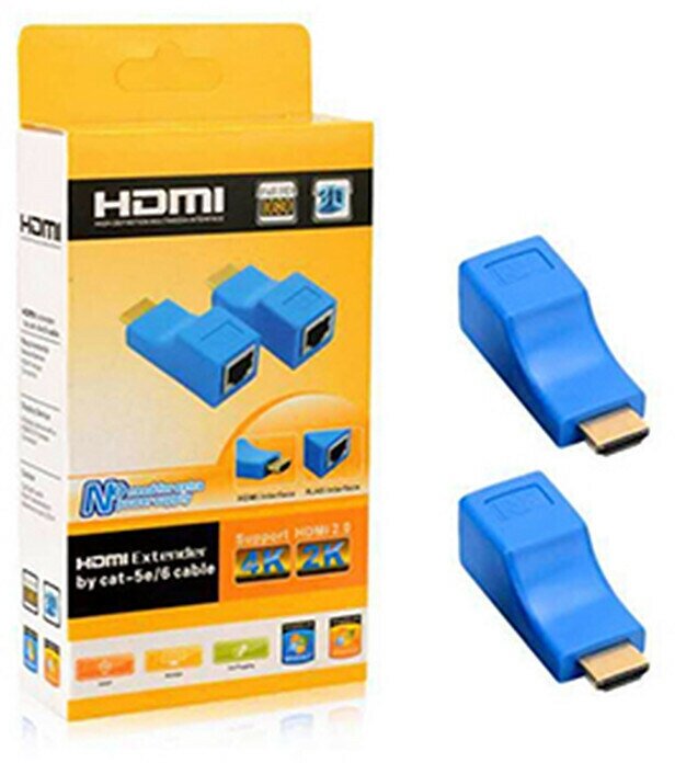 Удлинитель HDMI по витой паре до 30 метров по cat5/6, Hdmi extender