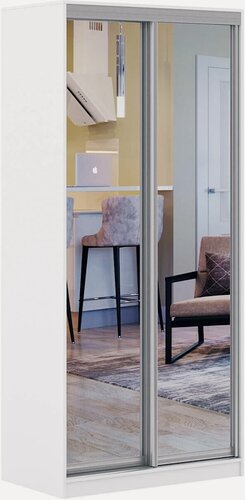 Изображение товара Шкаф-купе Версаль 2-203e белый современный современный для прихожей и спальни