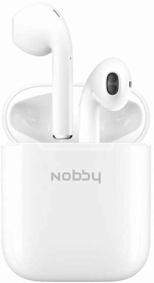 Беспроводные BLUETOOTH наушники Nobby Practic T-101, NBP-BH-42-48, пластик, белый