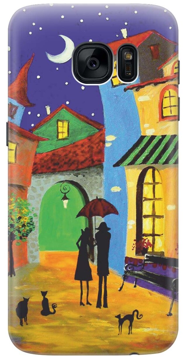 RE: PAЧехол - накладка ArtColor для Samsung Galaxy S7 с принтом "Разноцветный город"