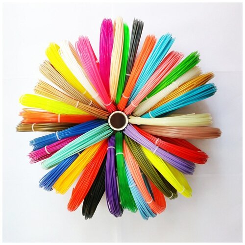 Пластик для 3Д ручки ООО 3D Пластик PLA пластик для 3D ручки 200 метров (20 цветов по 10 метров)
