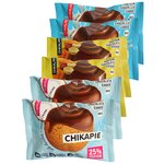 Chikalab Протеиновое печенье Chikapie с начинкой, Ассорти 6шт по 60г (Арахис, Кокос, Шоколад) - изображение