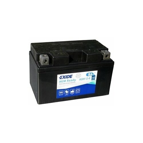 фото Аккумулятор мотоциклетный exide agm 12v 8.6ah agm12-8