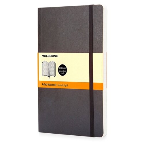 Записная книжка Moleskine Classic Soft (в линейку), Large (13х21см), черный