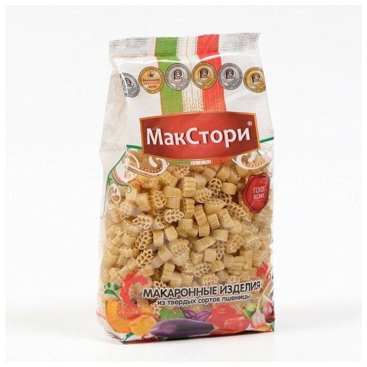Макаронные изделия "МакСтори" из твердых сортов пшеницы, колосок , 400 г