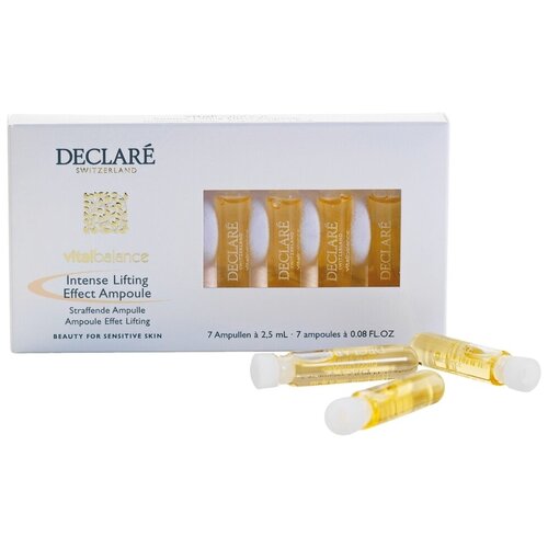 Declare Vital Balance Intense Lifting Effect Ampoule Концентрат в ампулах с интенсивным эффектом лифтинга для лица, 2.5 мл, 7 шт. концентрат в ампулах с интенсивным эффектом лифтинга declare ampoule intense lifting effect 7х2 5 мл