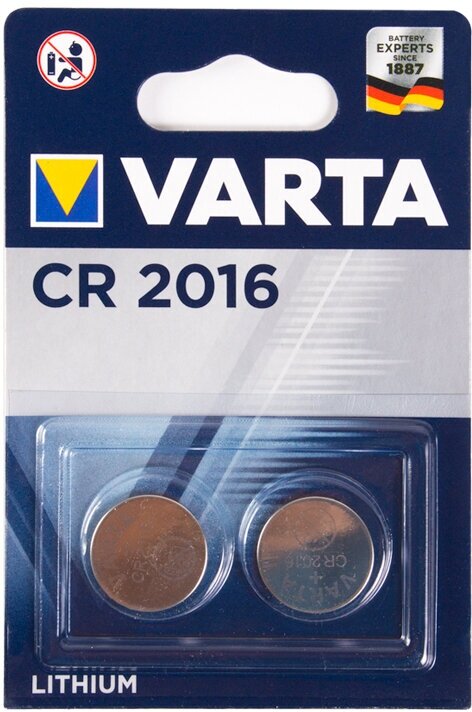 Батарейка Varta CR 2016 блистер 2шт.