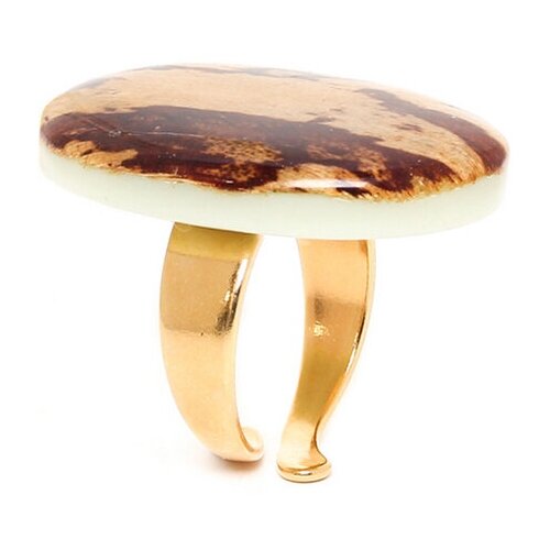 Кольцо NATURE BIJOUX, коричневый