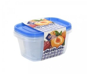 Фото Набор контейнеров Good&Good, One Touсh, 1,1 л, прямоугольные, пластиковые, 2 предмета