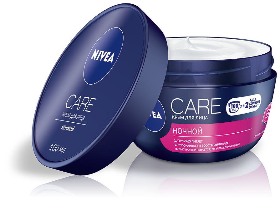 Крем для лица Nivea Care Ночной 100мл Beiersdorf - фото №4