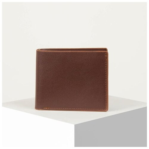 фото Кошелек муж (208) роман, 11*2*8,5, отд д/купюр, д/карт, д/монет, св-коричневый 5072527 сима-ленд