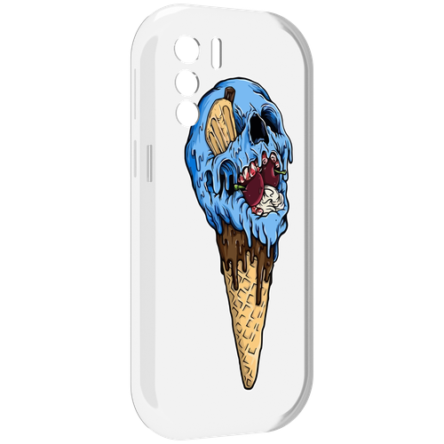 Чехол MyPads мороженное череп для UleFone Note 13P задняя-панель-накладка-бампер