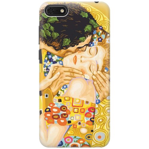 фото Gosso ультратонкий силиконовый чехол-накладка для huawei y5 (2018) / y5 prime (2018) / honor 7s / honor 7a с принтом "поцелуй"