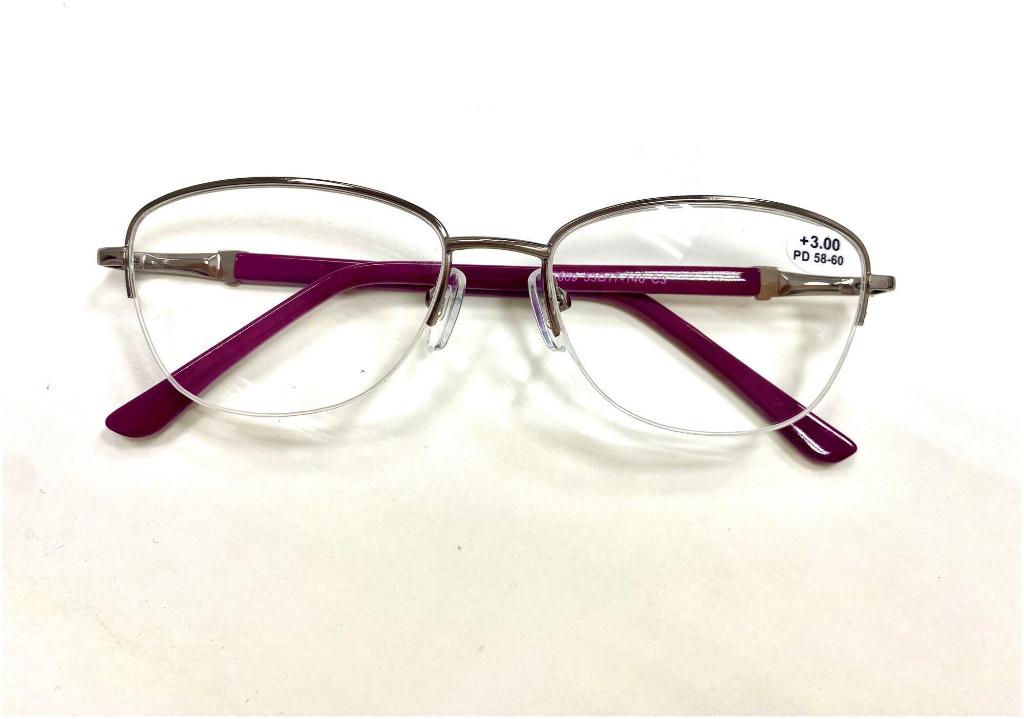 Готовые очки женские Focus +15 PD 58-60