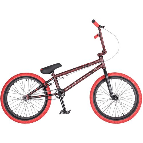 Велосипед BMX Tech Team Grasshopper 20 2022 темно-красный велосипед orbea mx 20 team 2023 20 темно синий красный i5