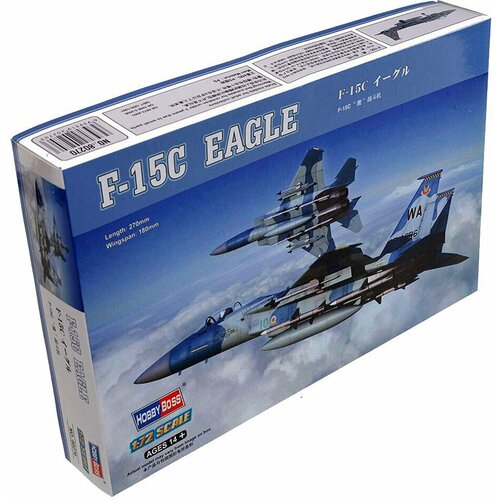 Сборная модель HOBBYBOSS Самолет F-15C Eagle 1:72 (80270) hasegawa сборная модель американского всепогодого истребителя f 15c eagle u s air force e13 1 72 00543