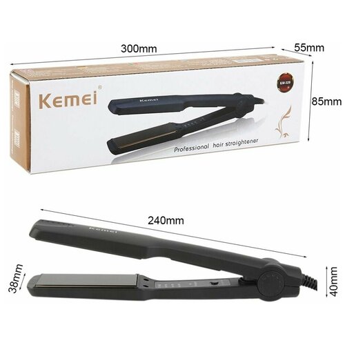 Профессиональный керамический выпрямитель для волос KMEI KM 329