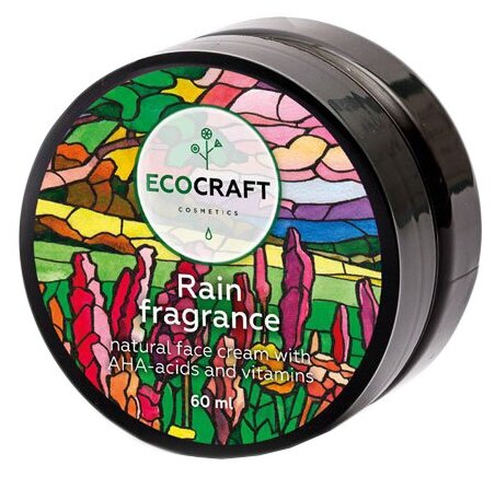 EcoCraft Аромат дождя Крем для лица с витаминами и АНА-кислотами для нормальной кожи, 60 мл