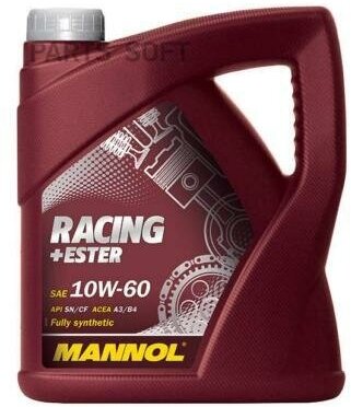 MANNOL 4037 Масо моторное синтетическое Racing+Ester 10W-60, 4