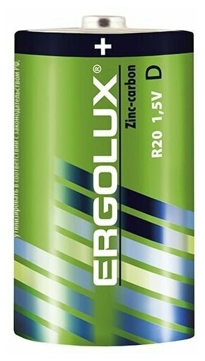 Батарейки Ergolux R20 SR2 (R20SR2 1.5В) 12 шт.