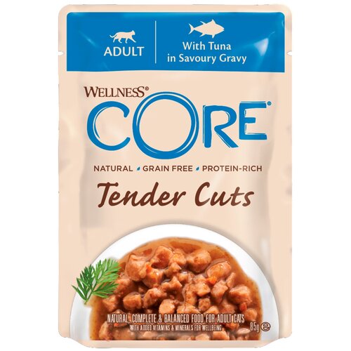 Wellness Сore Tender cuts паучи из тунца в виде нарезки в соусе для кошек - 85 г