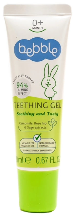 Bebble Teething gel гель д/десен, 20 мл, 35 г, 1 шт., 1 уп., фруктовый