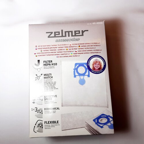 Zelmer мешки для пылесоса 12003415 17004099 12008016 мешки для пылесосов bosch bbzwd4bag 17004099