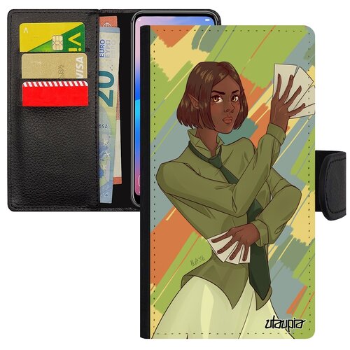 фото Чехол книжка для мобильного samsung galaxy a5 2017, "фокусник" фокус эльф utaupia