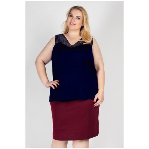 фото Топ вечерний artessa mt10003dbl05 темно-синий 52-54