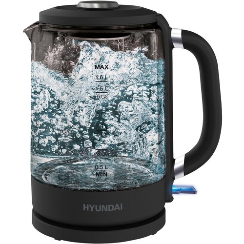 Чайник HYUNDAI HYK-G3402 серыйсеребристый стекло 2030₽