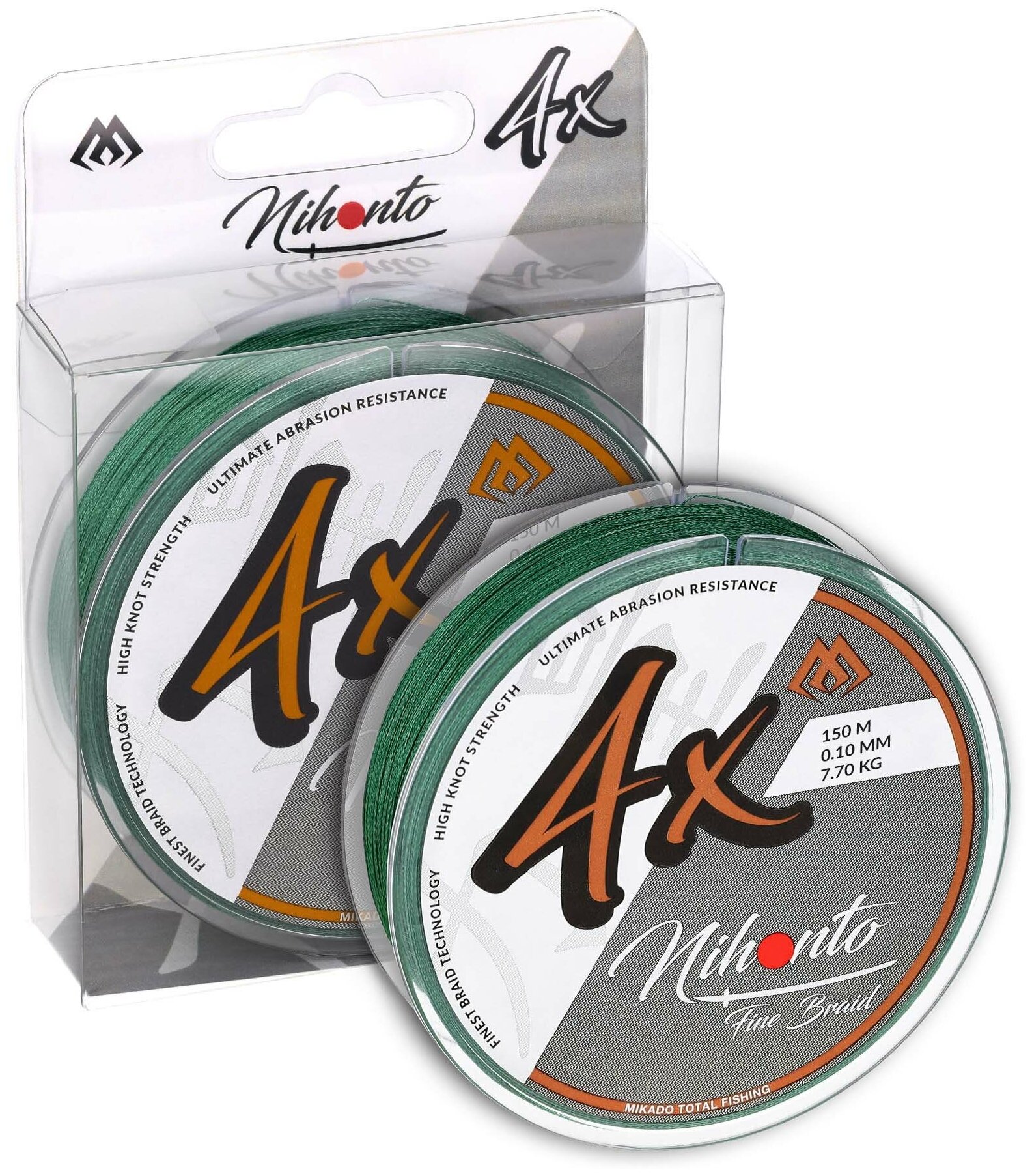 Mikado Шнур Nihonto Fine Braid 150м 0.40 34.90кг Green