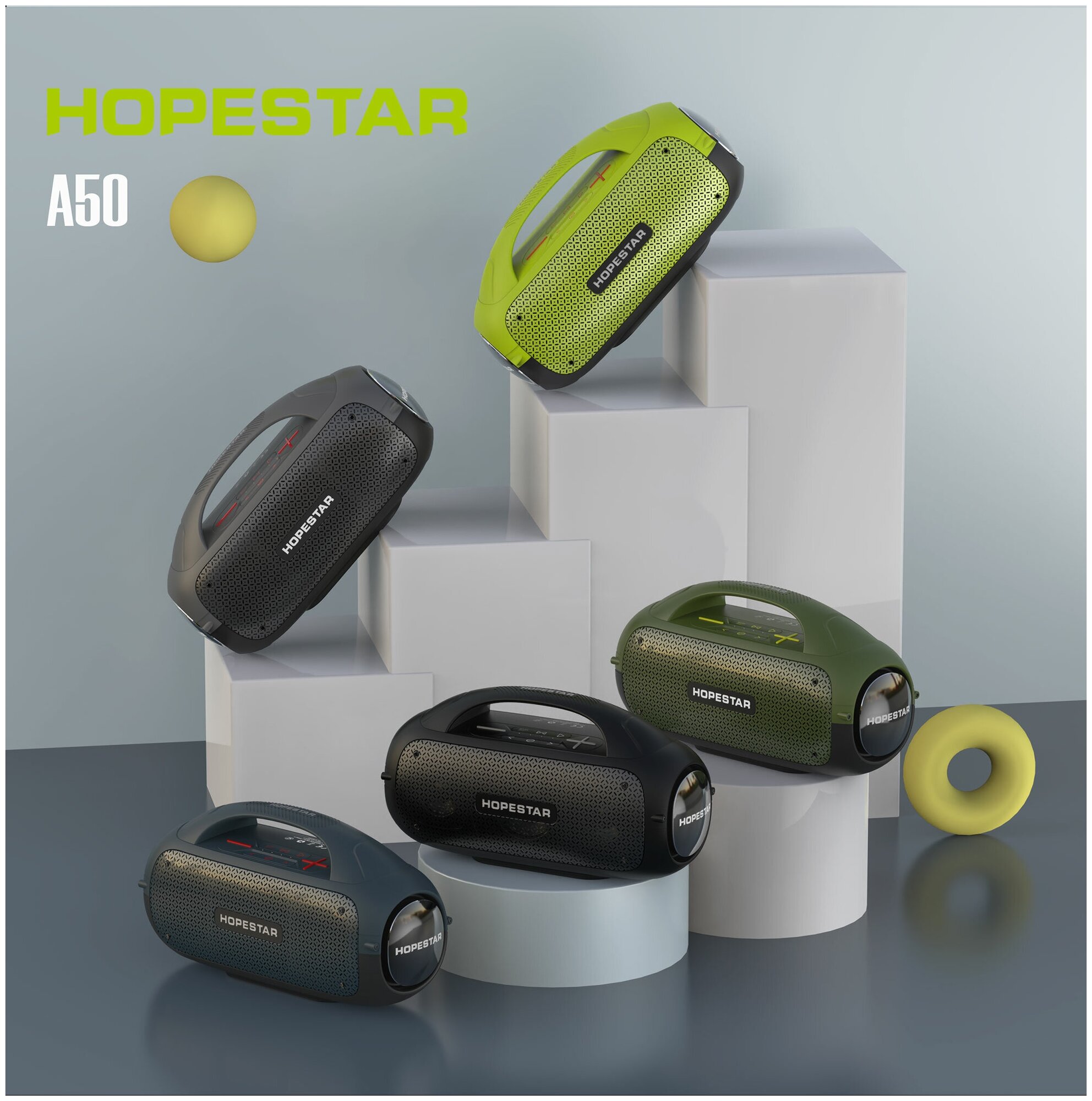 Портативная колонка HOPESTAR A50 80W ХОПСТАР А50 80 Вт