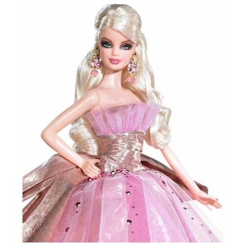 фото Кукла barbie 2009 holiday (барби праздничная в розовом платье) barbie / барби