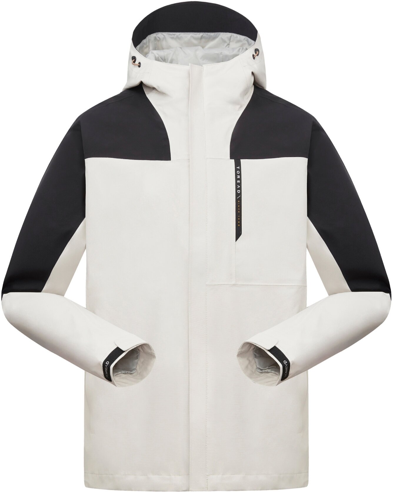 Туристическая куртка TOREAD, средней длины, силуэт прямой, карманы, мембранная, регулируемый капюшон, несъемный капюшон, регулируемый край, водонепроницаемая