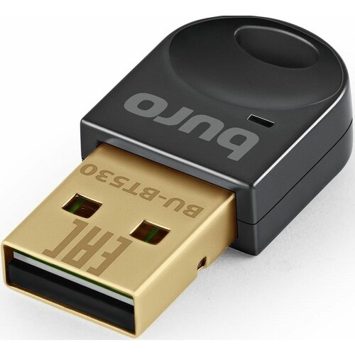 Адаптер USB Buro BU-BT530 BT5.3+EDR class 1.5 20м черный адаптер usb buro bu bt532 bluetooth 5 3 edr class 1 100м черный