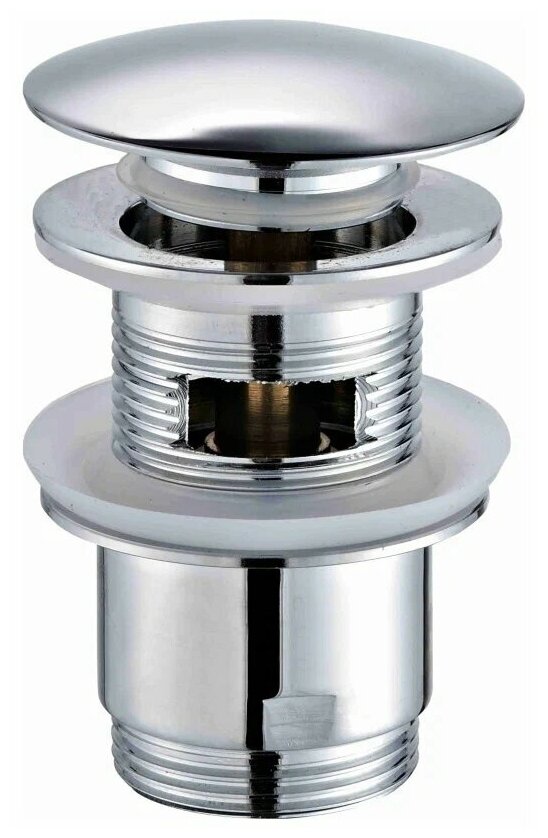 Донный клапан автомат хром Rose RS01 ⌀41