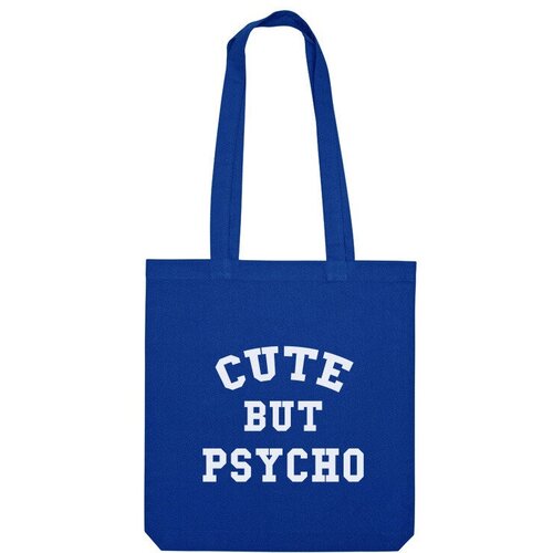 Сумка шоппер Us Basic, синий сумка симпатичный но псих cute but psycho ярко синий