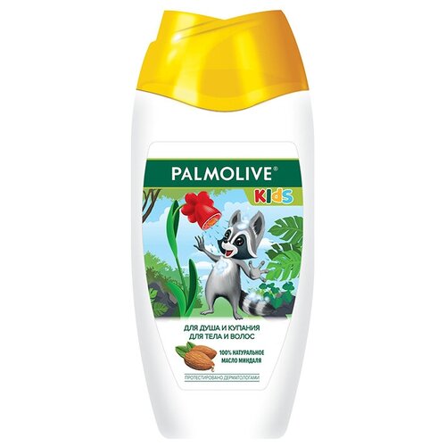 Гель для душа и купания Palmolive для тела и волос с миндалем, для детей от 3 лет, 250 мл