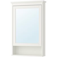 Зеркальный шкаф с 1 дверцей Хемнес 63x16x98 см, белый
