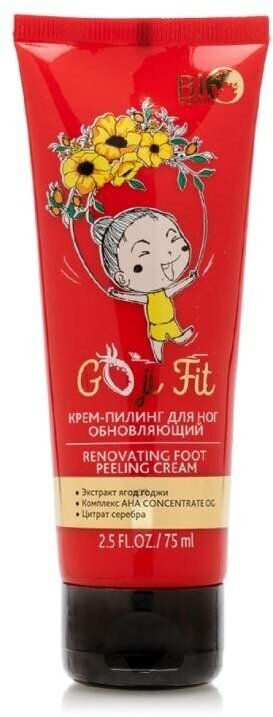 Крем-пилинг для ног обновляющий Goji Fit Bio World 75мл - фото №3