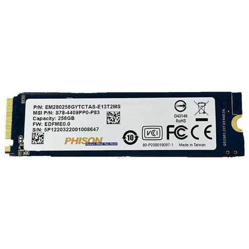 Твердотельный накопитель MSI 256 ГБ M2 S78-4409PP0-P83 378600₽