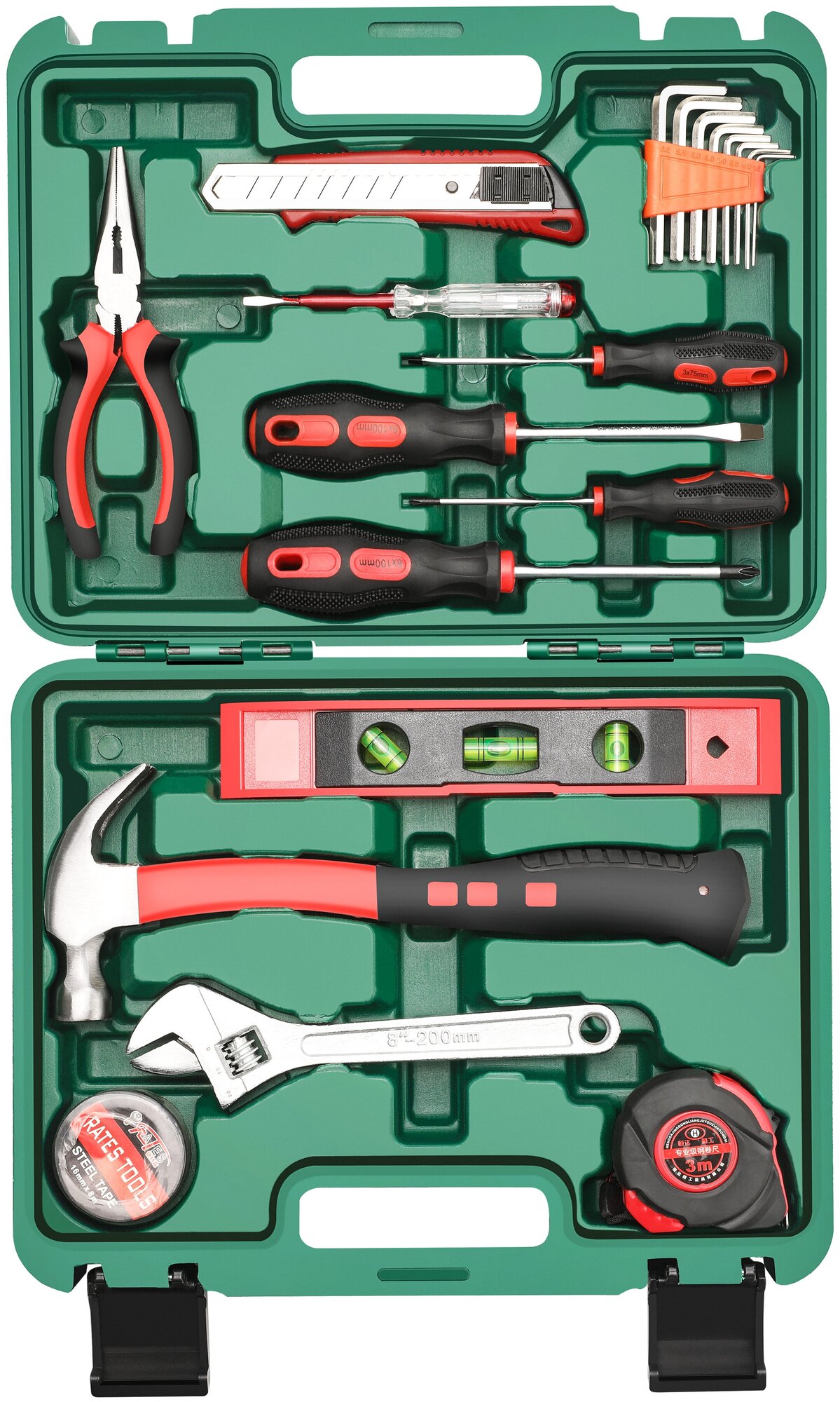Набор инструментов для дома и автомобиля (20 предметов) GOODKING D-10020 ручной инструмент для ремонта дома в кейсе - фотография № 9