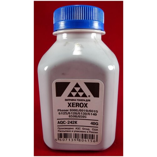 AQC AQC-242K тонер (Xerox Phaser 6000) черный 40 гр (совместимый) aqc aqc 242m тонер xerox phaser 6000 пурпурный 30 гр совместимый