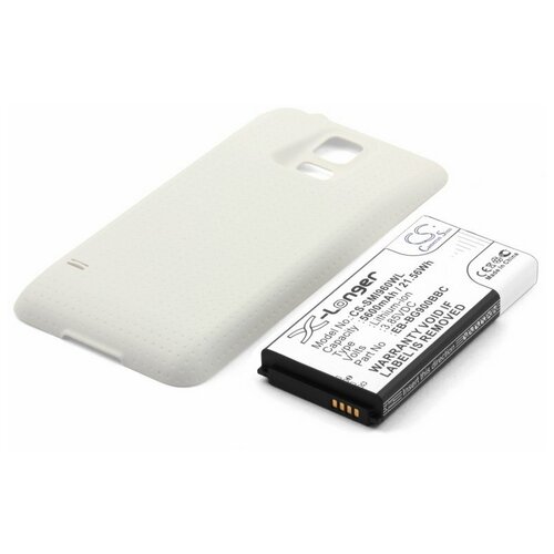 Усиленный аккумулятор для Samsung SM-G900F Galaxy S5 белый