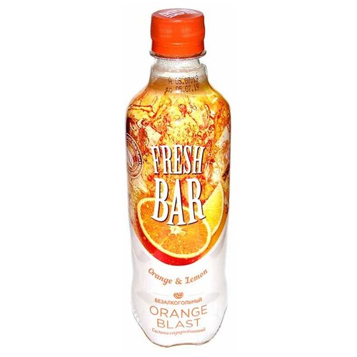 Газированный напиток Fresh Bar Orange & Lemon Orange Blast, 0.48 л