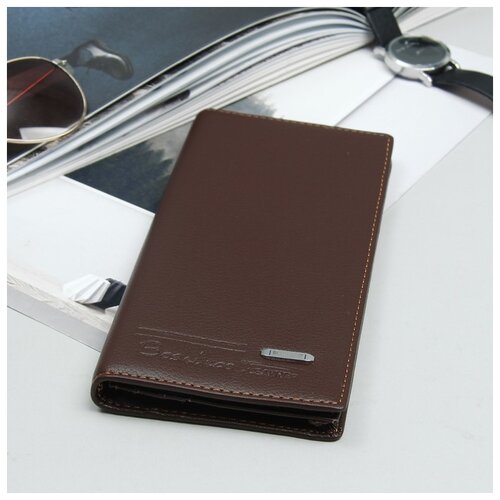 фото Кошелек муж майкл, 9,5*1*19, 4отд, д/кред, коричневый 3722107 сима-ленд