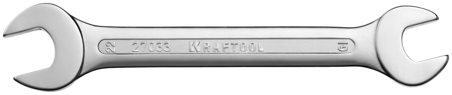 KRAFTOOL 19 х 22 мм, рожковый гаечный ключ (27033-19-22)